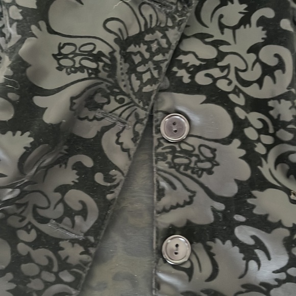 Velvet Floral & Formal retro women’s blazer size 9 - Picture 3 of 3